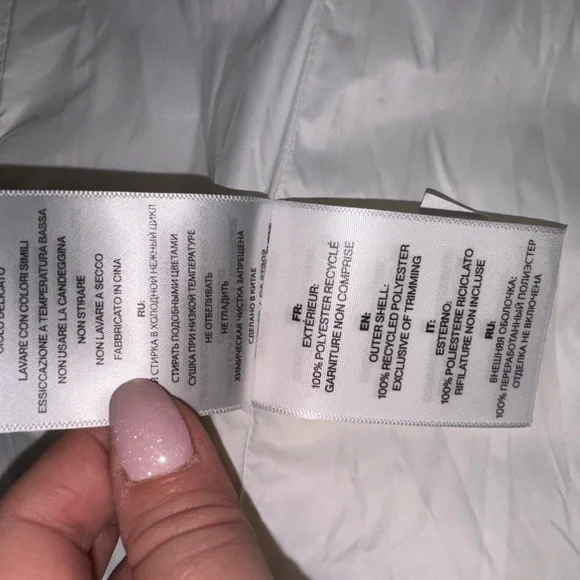 Soia & Kyo Cream Off White Fitted Hooded Lightweight Puffer Coat - Picture 4 of 4